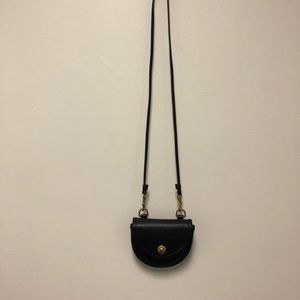 Vintage coach mini belt bag in black